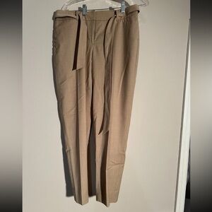 White House Black Market Tan Tie Waist Pants